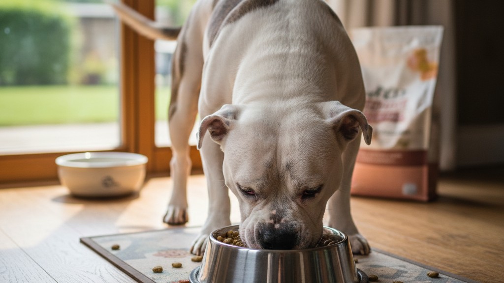Nutrition adaptée pour un American Bulldog en bonne santé