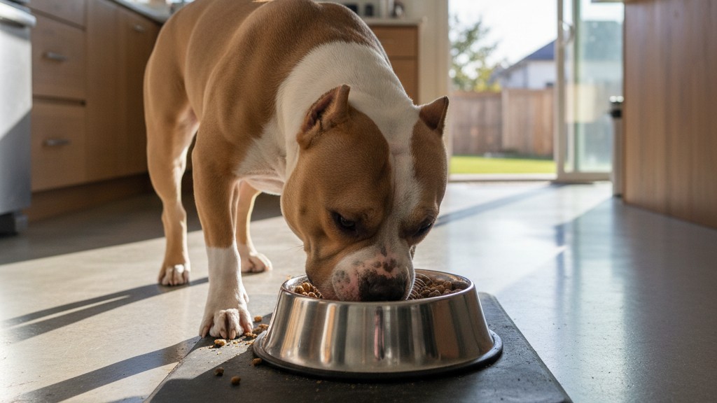 Alimentation adaptée pour un American Bully en bonne santé