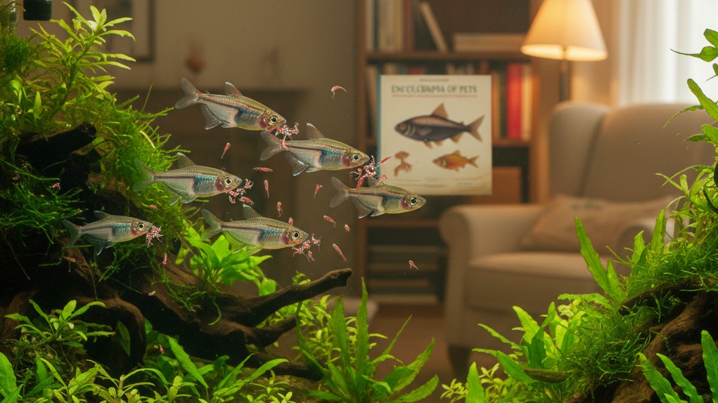 Alimentation adaptée pour le poisson cristal indien en aquarium
