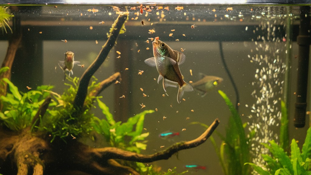 Alimentation équilibrée pour le poisson hachette