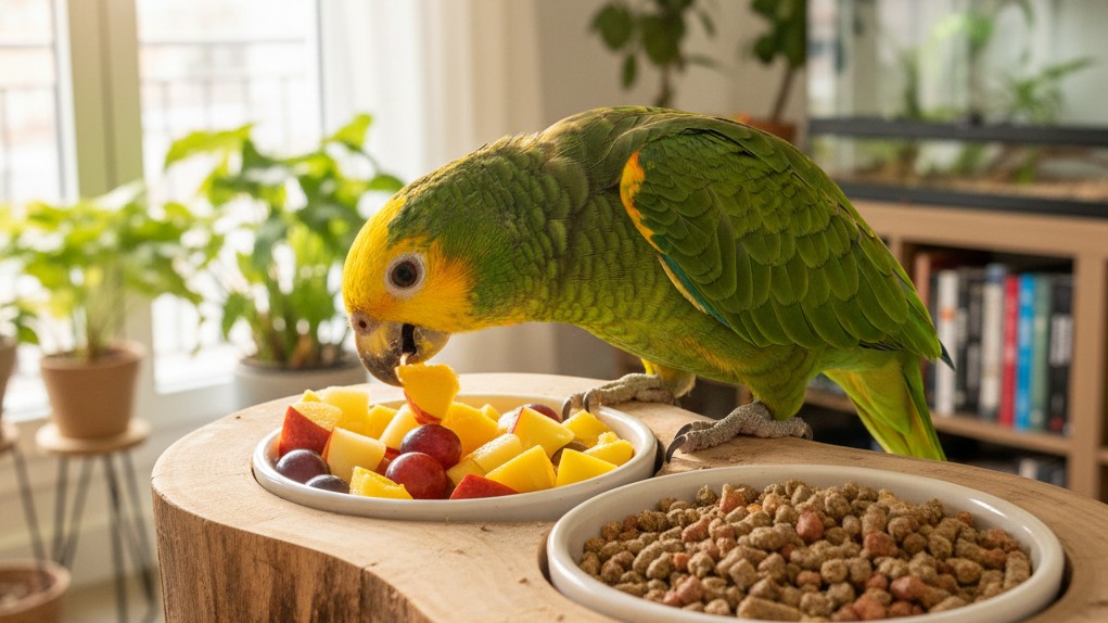 Alimentation équilibrée pour un Loro amazonien en bonne santé