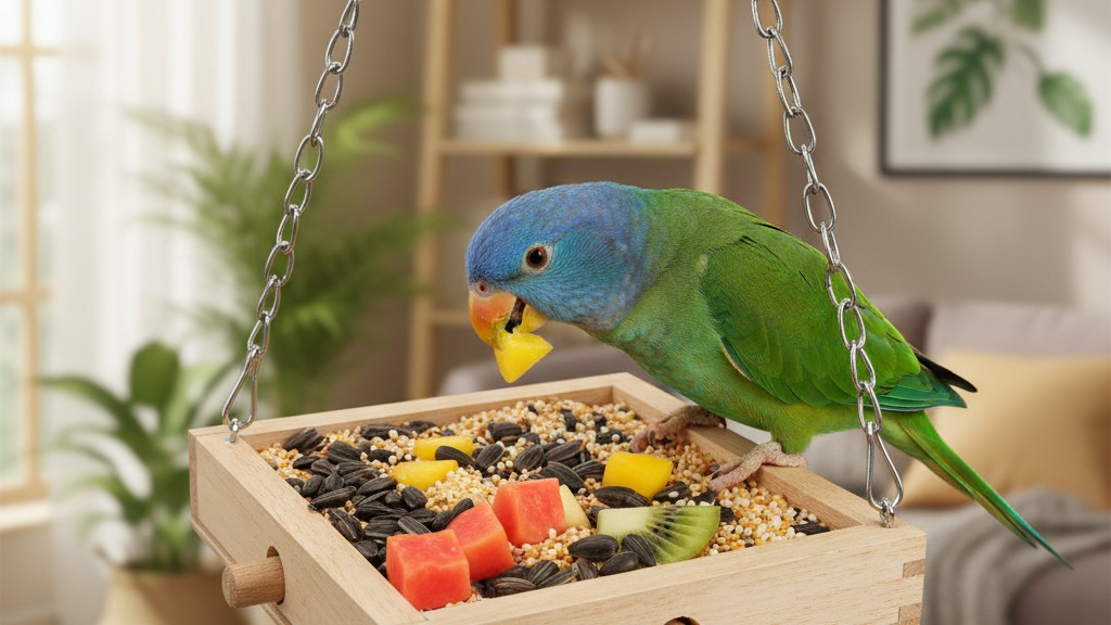 Alimentation équilibrée pour perroquets à tête bleue