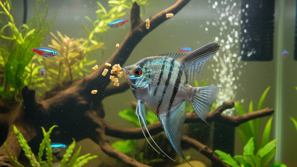 Alimentation adaptée pour un Poisson Ange Allemand en bonne santé