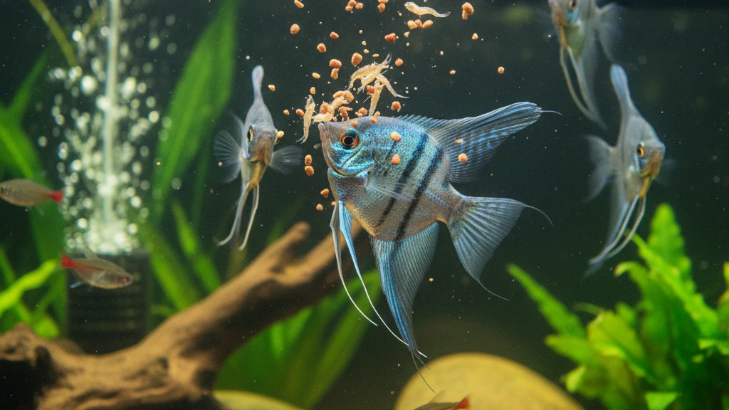 Alimentation équilibrée pour un Poisson Ange Bleu en pleine santé