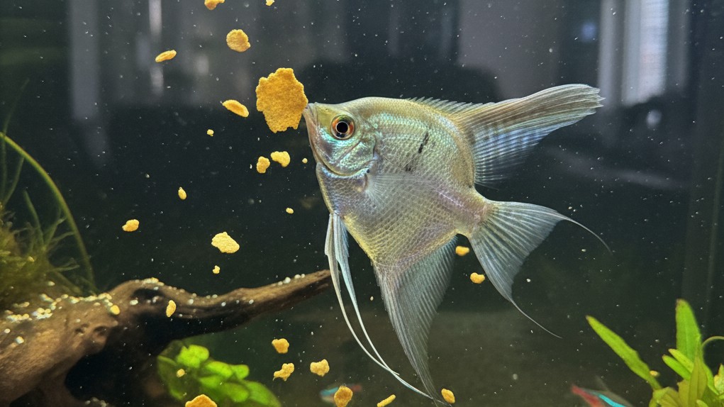 Nutrition adaptée pour un Poisson Ange Argenté en bonne santé