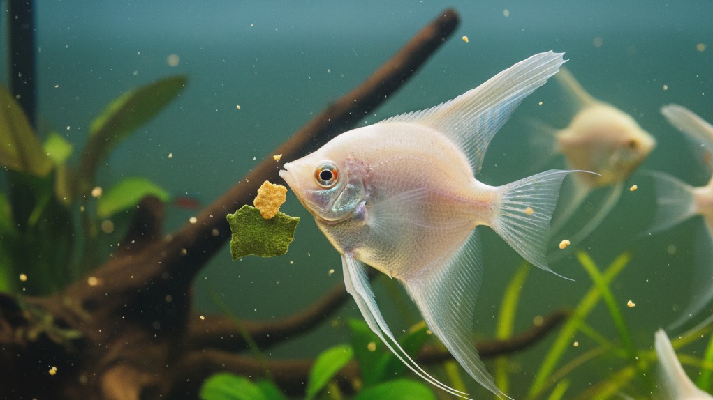 Alimentation Adaptée pour le Poisson Ange Albinos