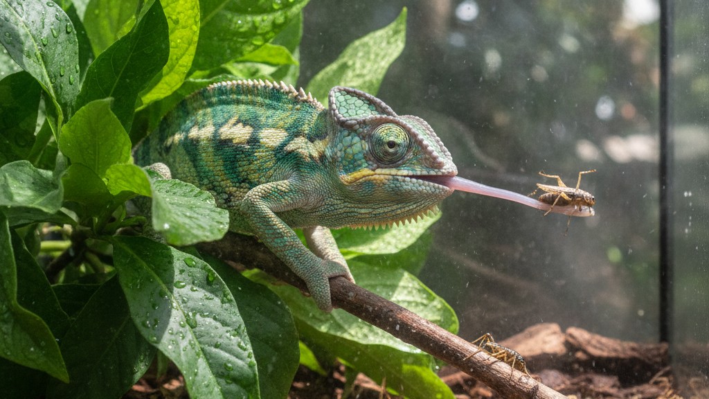 Alimentation adaptée pour un caméléon du Yémen en bonne santé