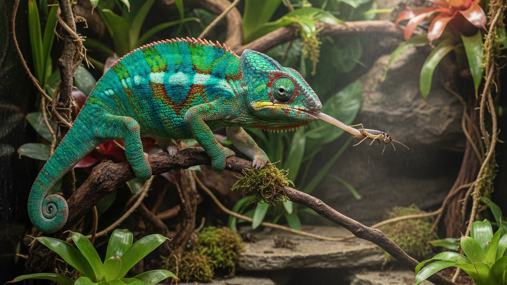 Alimentation idéale pour un Caméléon de Madagascar en bonne santé