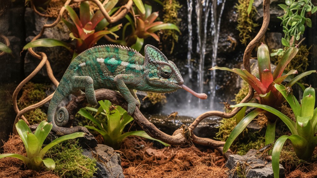 Alimentation idéale du Caméléon de Fischer en captivité