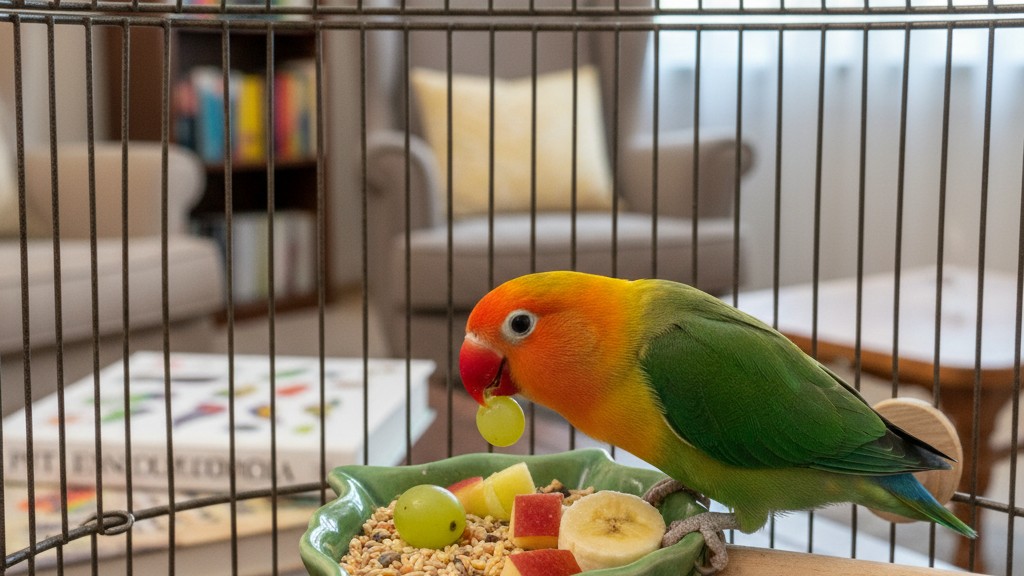Alimentation équilibrée pour un Agapornis tete orange en bonne santé