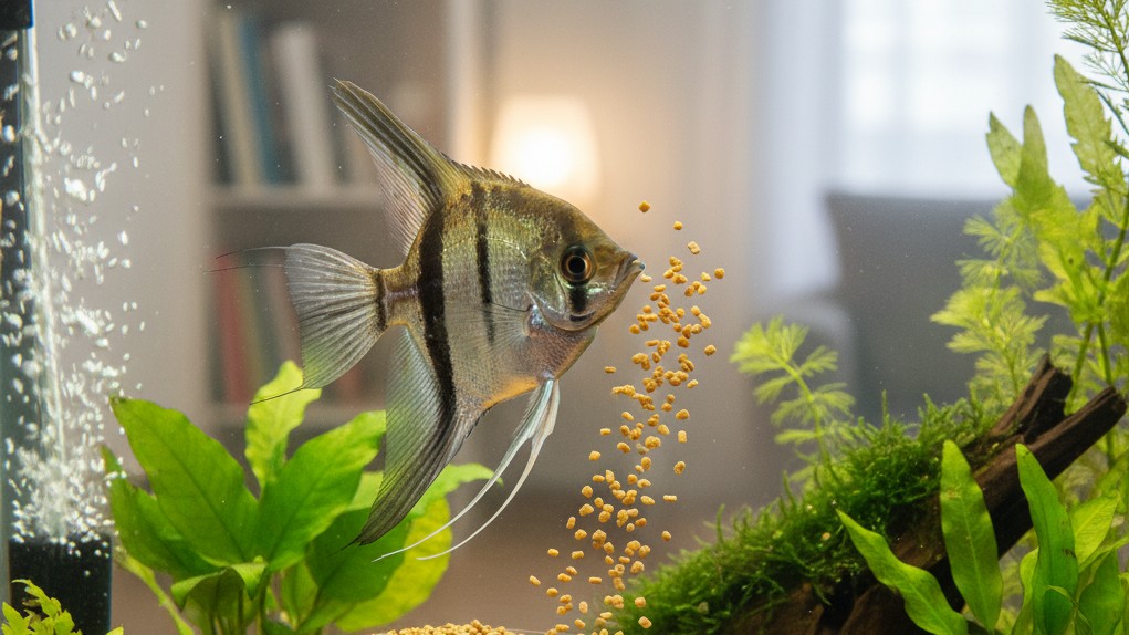 Alimentation Saine du Poisson Ange en Aquarium