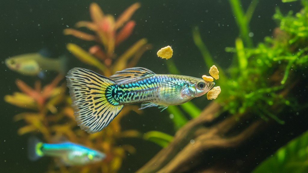 Alimentation équilibrée pour le poisson Guppy Cobra