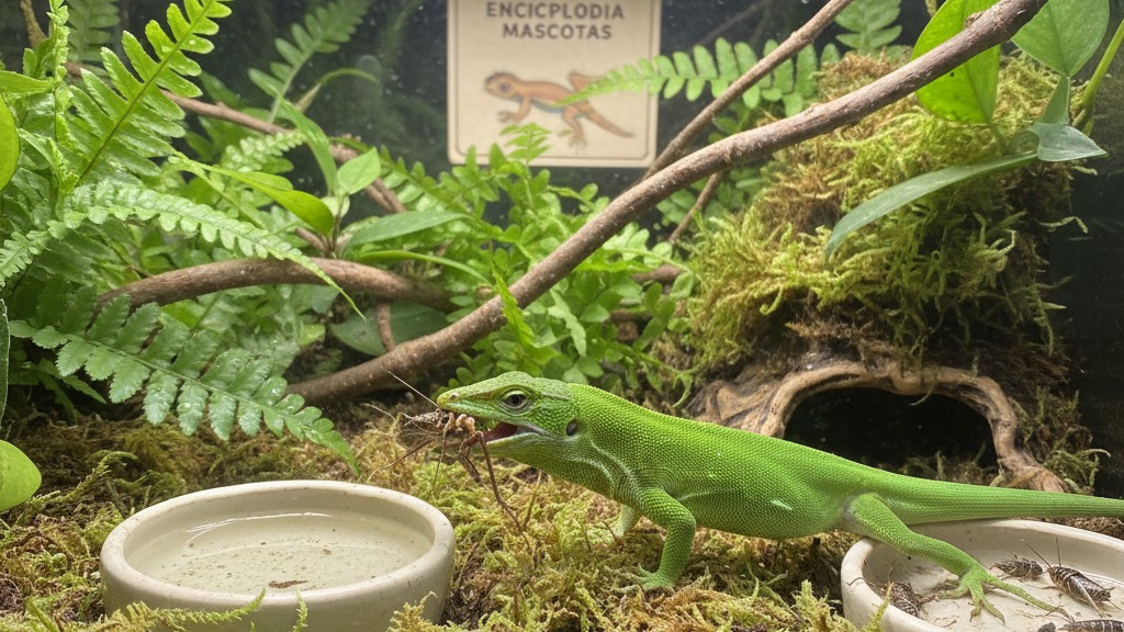 Alimentation adaptée du lézard vert en captivité