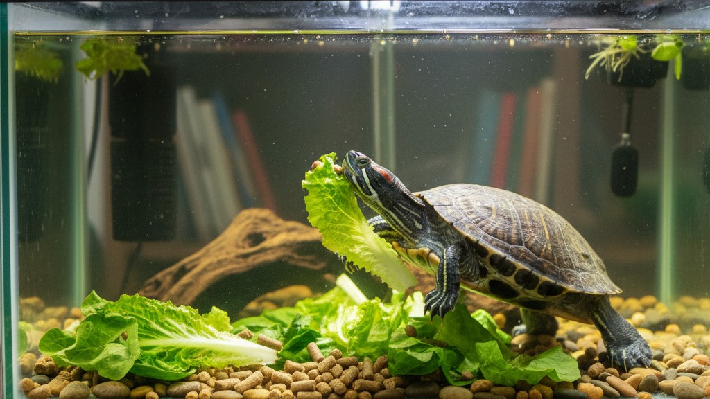 Alimentation équilibrée pour tortues à oreilles rouges
