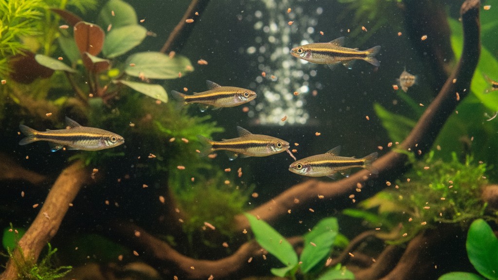 Alimentation adaptée pour le poisson stylo en aquarium domestique