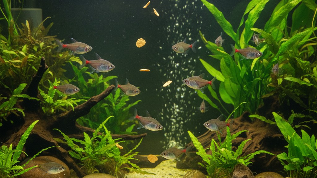 Alimentation équilibrée du Tetra fantasma dans votre aquarium
