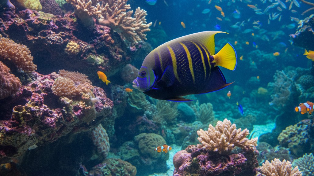 Tempérament et comportement typique du Poisson Ange Empereur