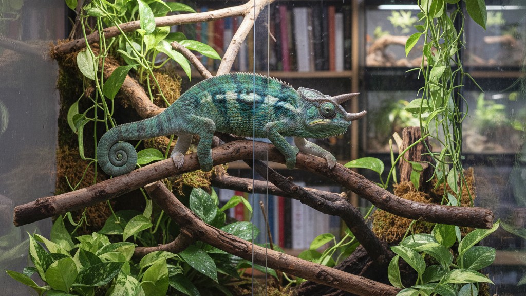 Comportement et tempérament du caméléon de Jackson