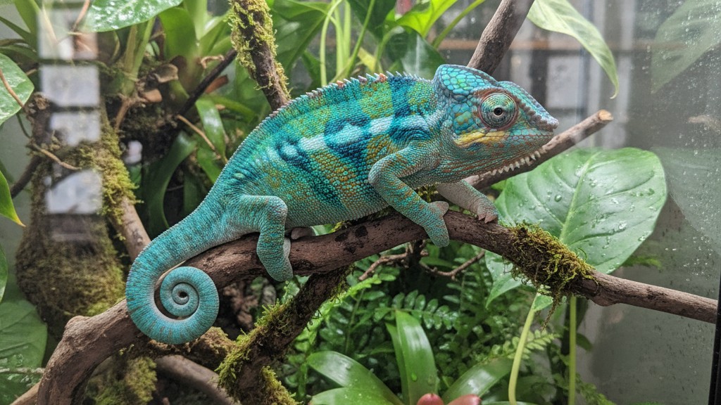 Tempérament et comportement du Caméléon panthère