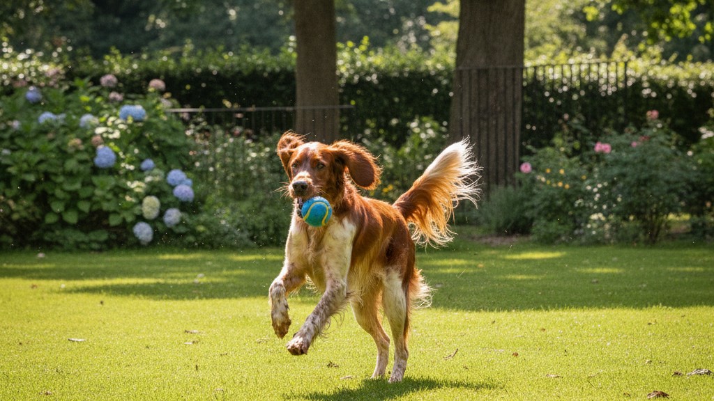 Tempérament et comportement typique du Setter irlandais rouge et blanc