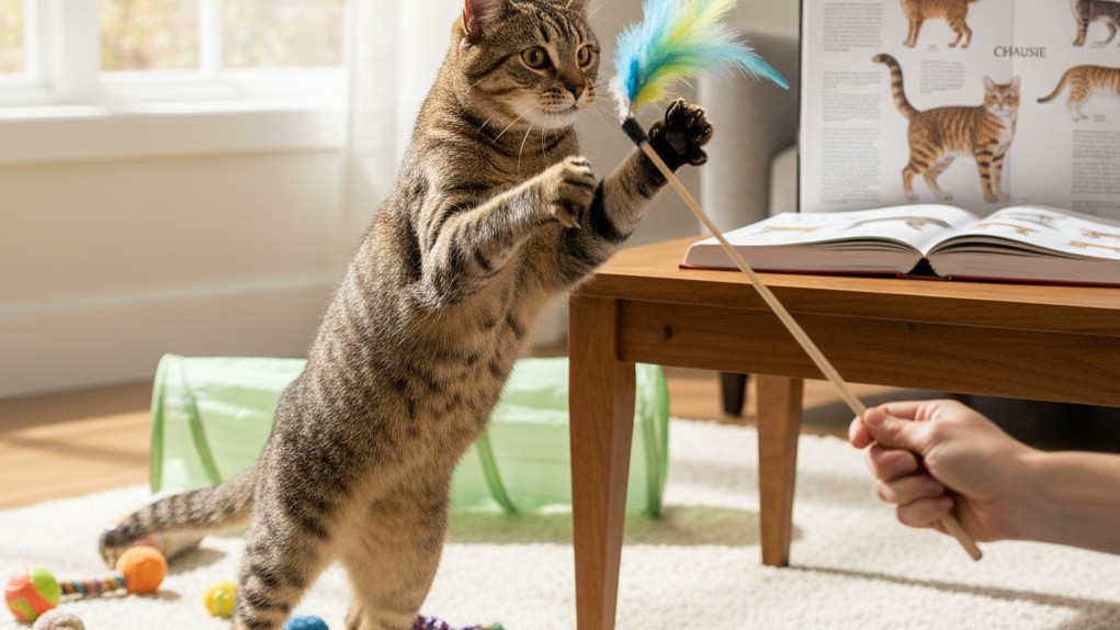 Tempérament et jeux adaptés au Chausie