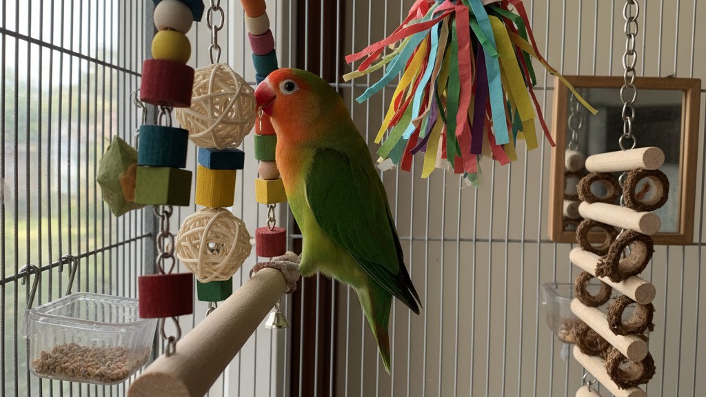 Tempérament et activités pour un Agapornis tete orange épanoui