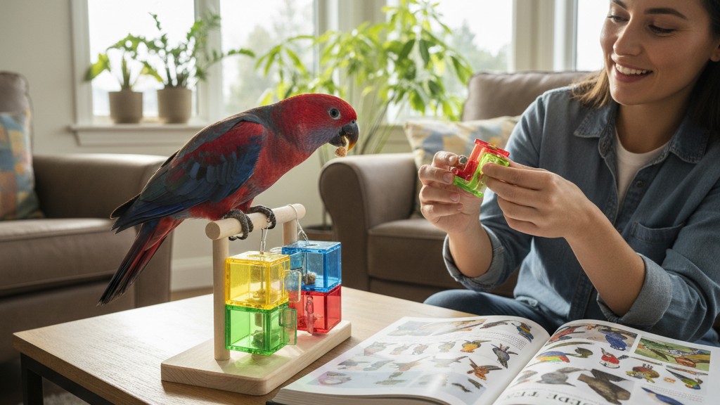 Tempérament et comportement du Loro Eclectus à la maison