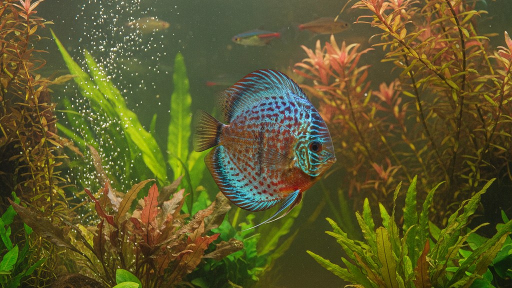 Tempérament et comportement du Poisson Discus Heckel