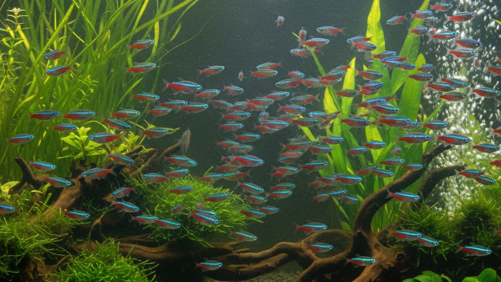 Comportement et socialisation du Poisson Tetra Néon Bleu