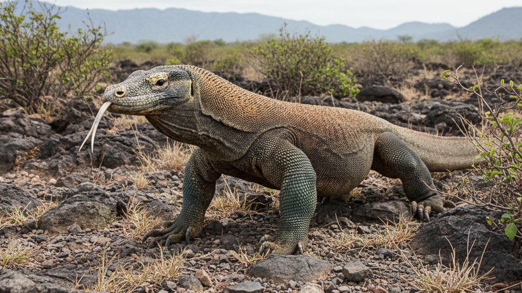 Comportement et tempérament typiques du Dragon de Komodo