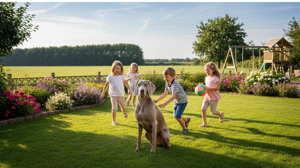 Vie quotidienne avec un Weimaraner : habitat, famille et routine
