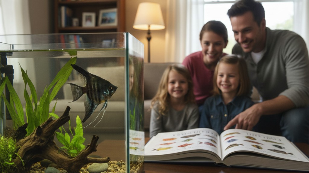 Adaptation et cohabitation du Poisson Ange Noir à la maison