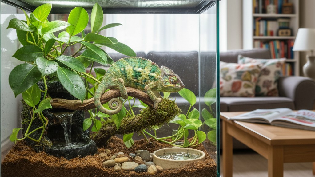 Vivre avec un caméléon du Yémen : conseils pratiques