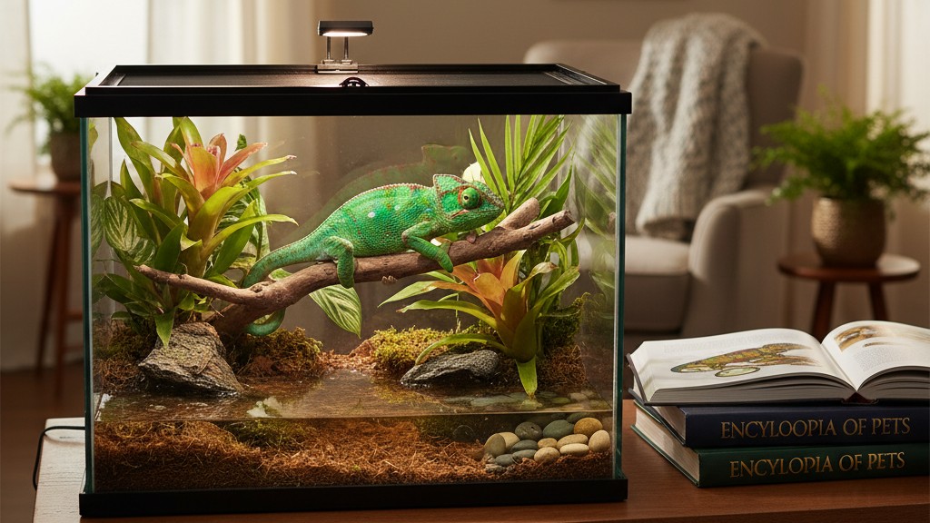 Intégration du caméléon de Phelsuma dans la maison et la famille