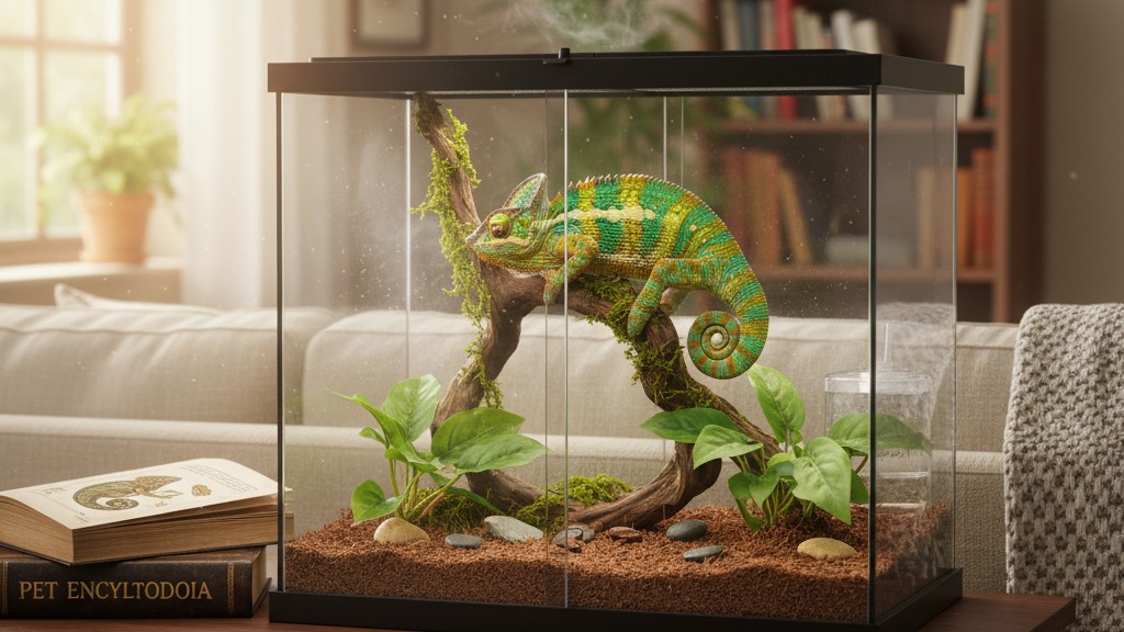 Comment vivre avec votre Caméléon casqué à la maison