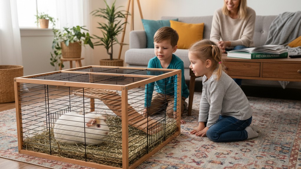 Intégrer la cobaye White Crested dans la maison et la famille