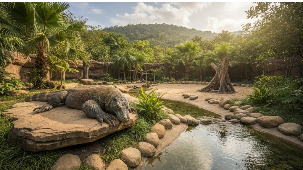 Conseils pour vivre avec un Dragon de Komodo en captivité