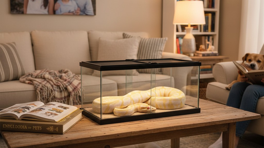 Intégrer le serpent boule albinos dans votre foyer