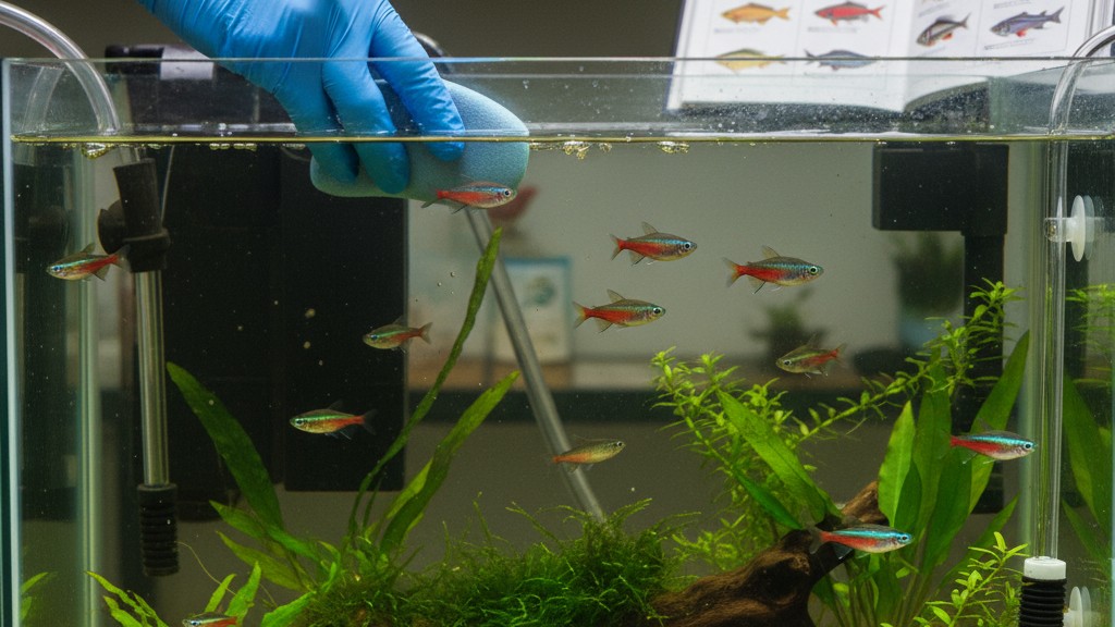 Soins de base et entretien du poisson arc-en-ciel nain