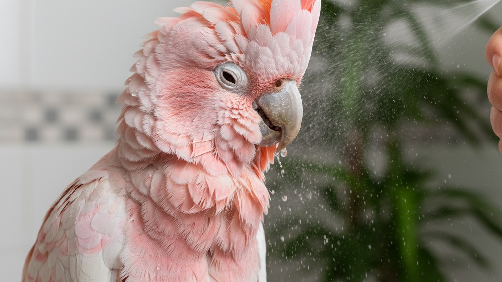Routine de soins de base pour un loro Kakatoe heureux