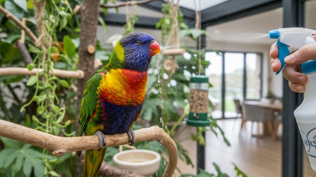 Soins de base pour le bien-être du Loro Arcoiris
