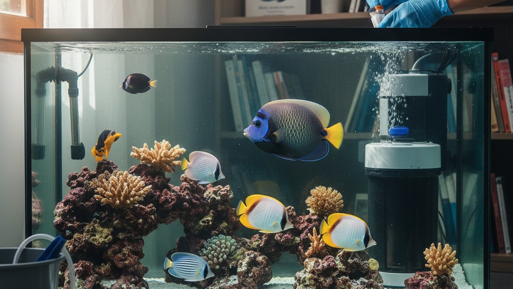 Routine de soins essentiels pour le Poisson Ange Papillon