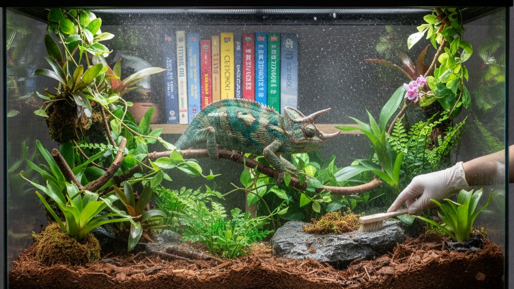 Soins essentiels pour garder votre caméléon de Jackson en bonne santé