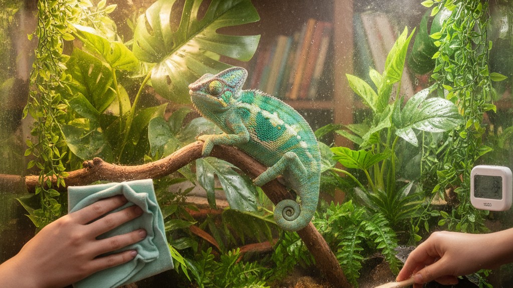 Soins essentiels pour le bien-être du Caméléon casqué