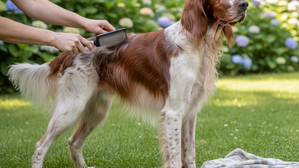 Soins essentiels pour le bien-être du Setter irlandais rouge et blanc