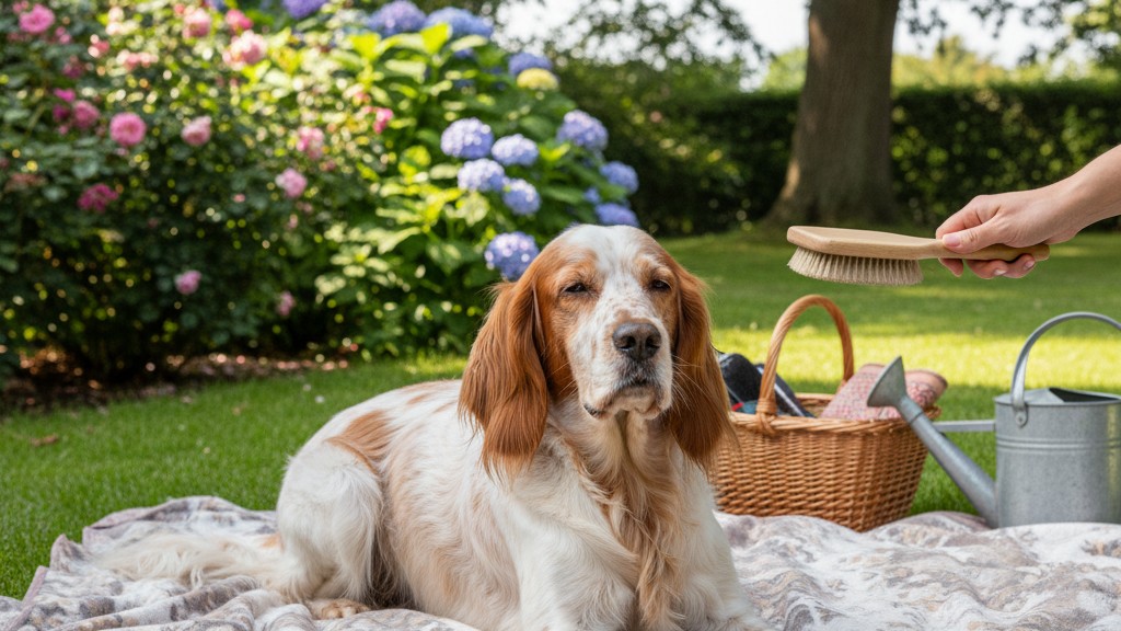 Routine d’hygiène et exercice pour le bien-être du Setter anglais