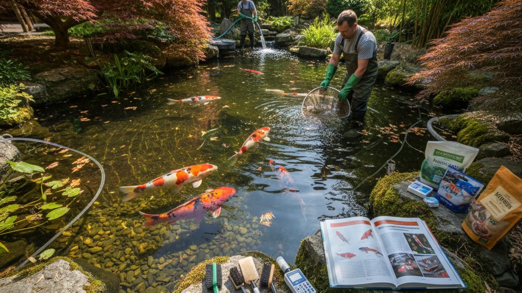 Soins de base pour le poisson Koi : hygiène, exercice et environnement idéal