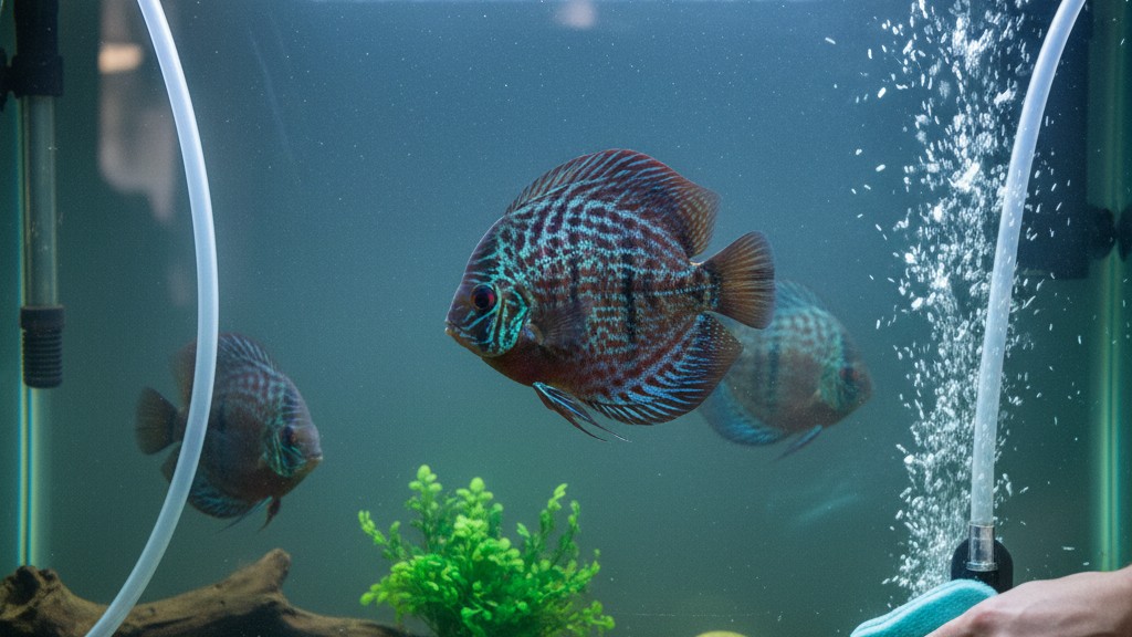 Soins de base pour le bien-être du Poisson Discus Heckel