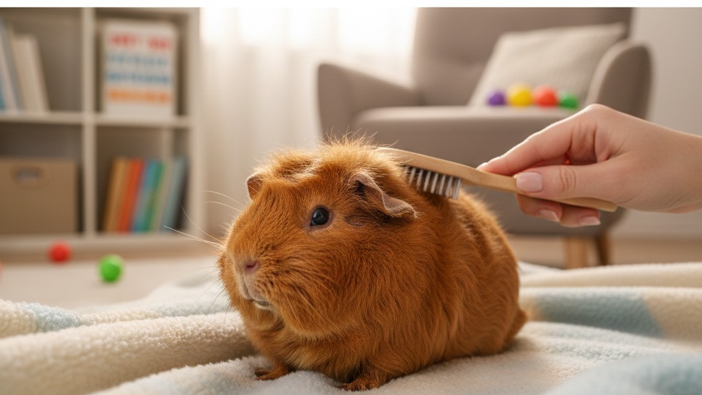 Routine de soins essentiels pour la cobaya Rex
