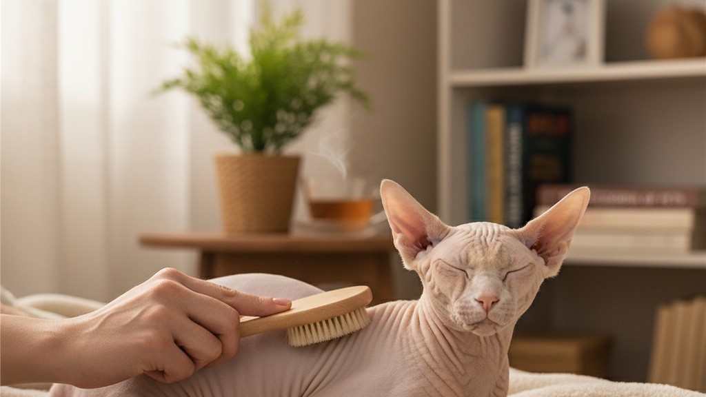 Soins de base et routine pour garder votre Peterbald en pleine forme